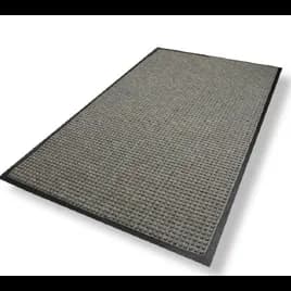 WaterHog® Scraper & Wiper Floor Mat 48X96 IN Charcoal PET With Cleated SBR Backing 1/Each