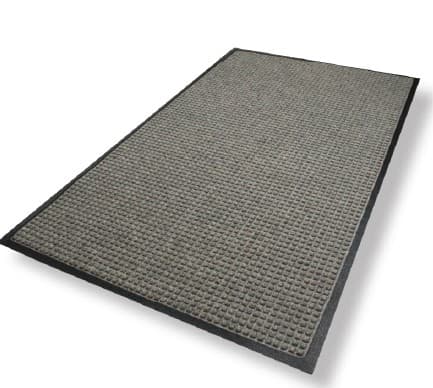WaterHog® Scraper & Wiper Floor Mat 48X96 IN Charcoal PET With Cleated SBR Backing 1/Each