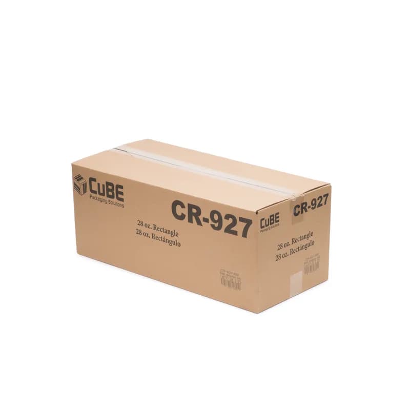 Take-Out Container Base 8.2X5.5X1.55 IN Plastic Black Rectangle 300/Case