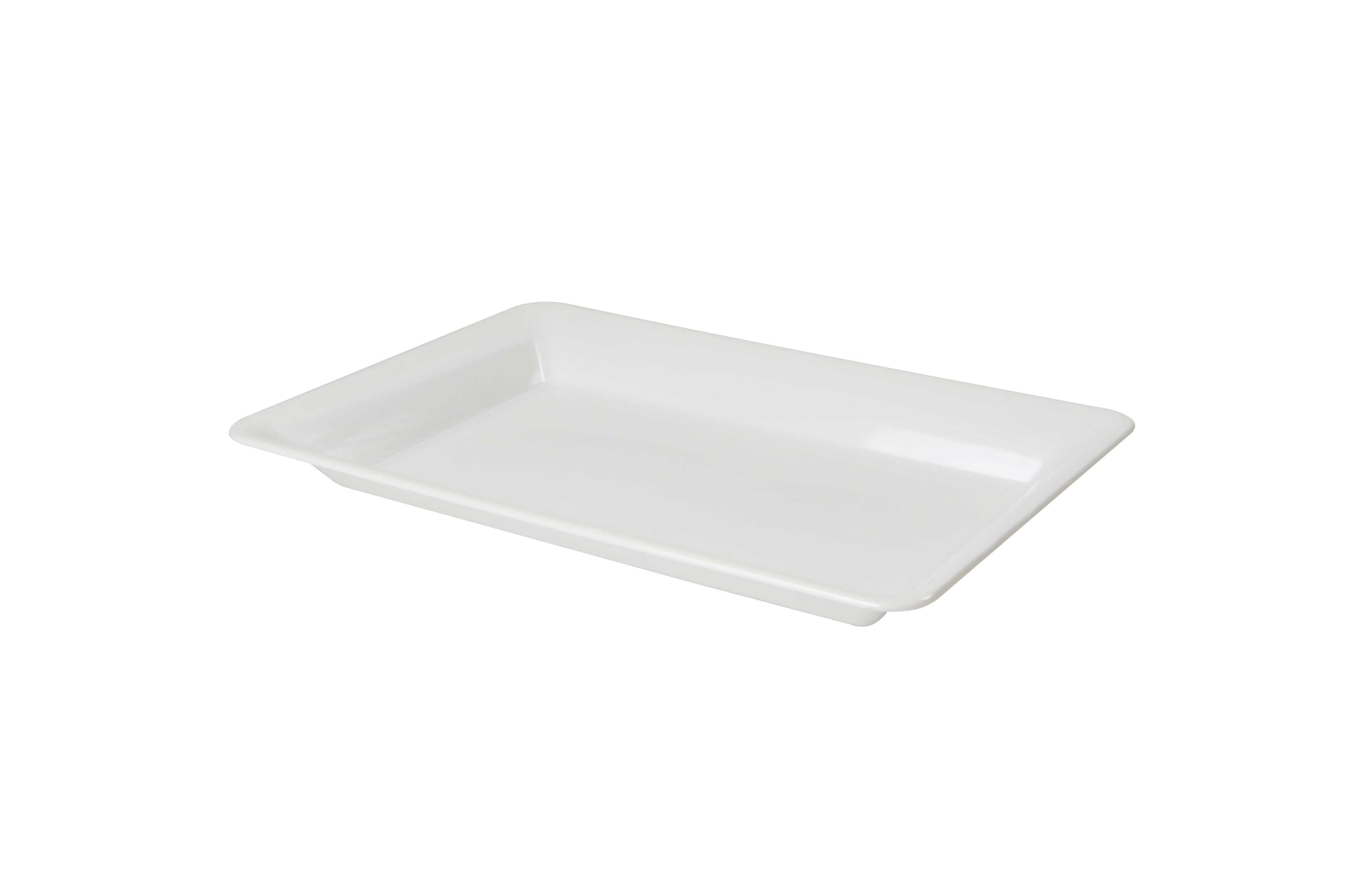 Take-Out Tray 10X14 IN PP White Rectangle 25/Case