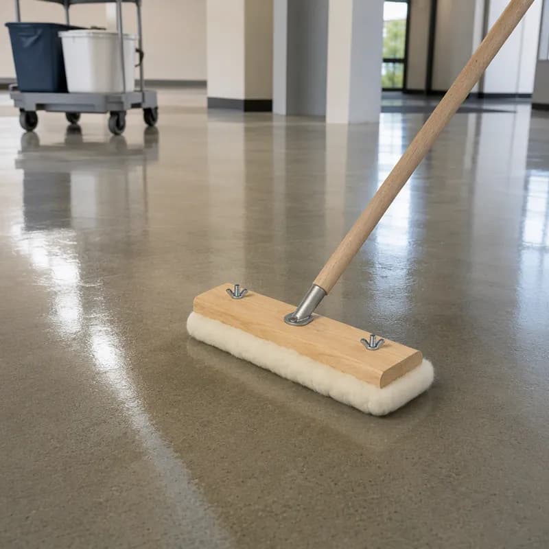 Applicator 16 IN Lambskin Wood On Block 1/Each