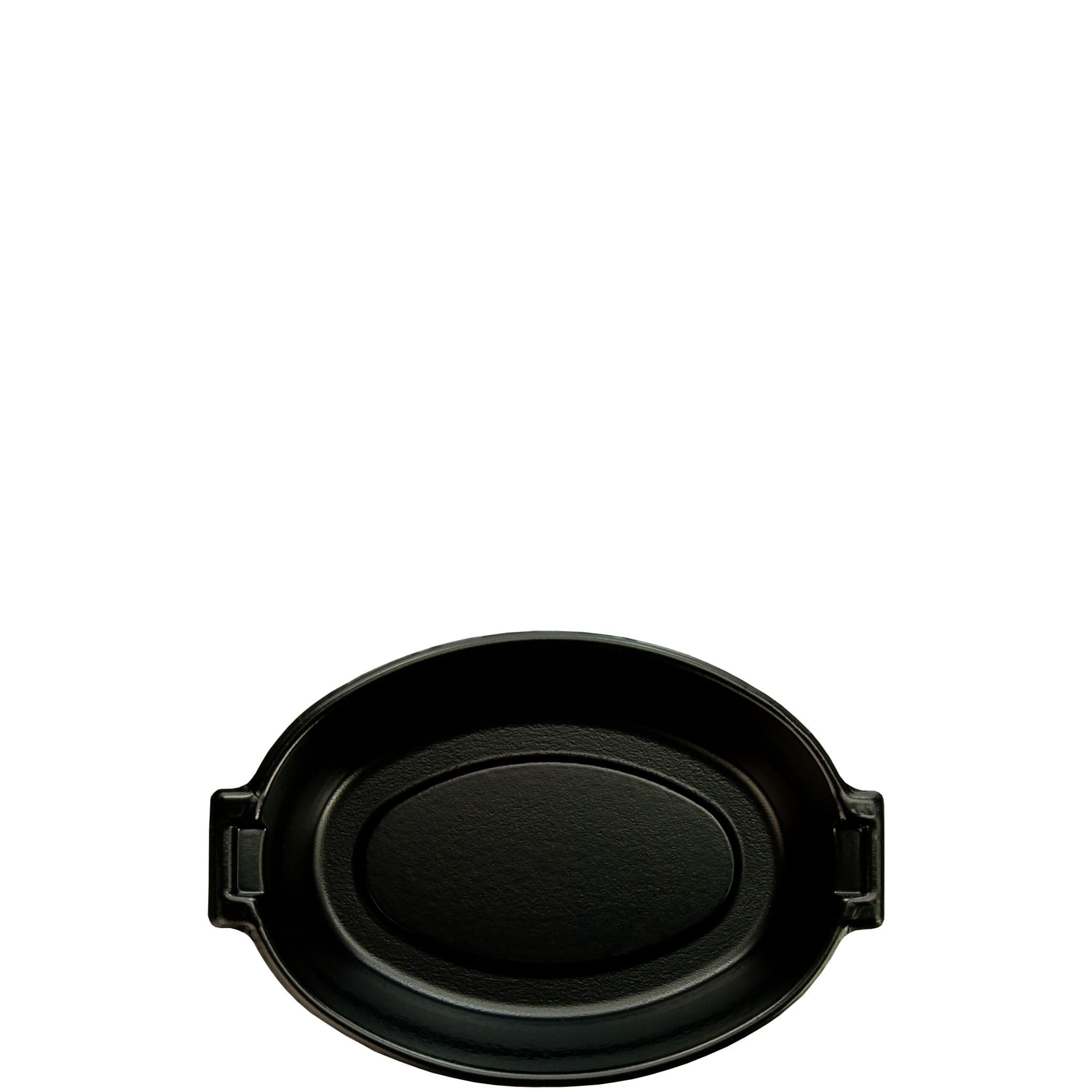 Dart® Quiet Classic® Plate 8X1.42 IN XPS Black Oval 125 Count/Pack 8 Packs/Case 1000 Count/Case