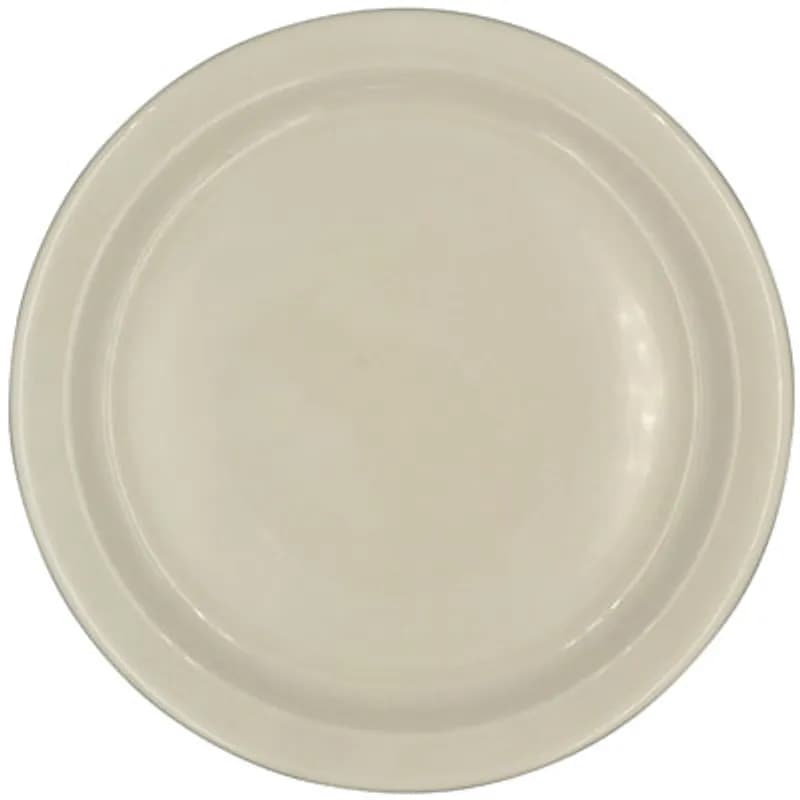 Plate 9 IN Ceramic White Round Narrow Rim 24/Case