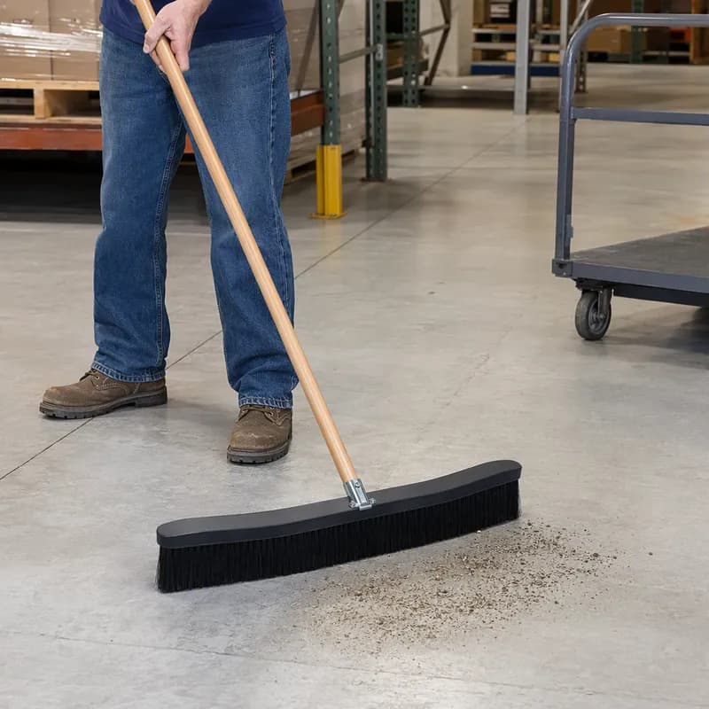 Curved Seat Sweep® Broom Head 32 IN Black Plastic 2 In Trim 1/Each