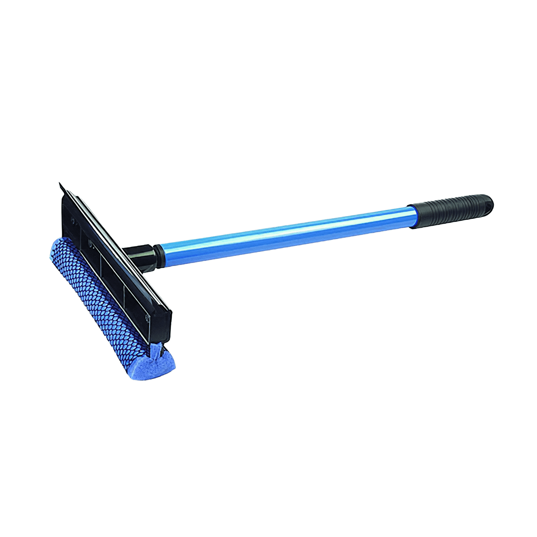 Window Automobile Squeegee Plastic Rubber Nylon Blue Black With Metal Handle With 16IN Handle 8IN Head 1/Each
