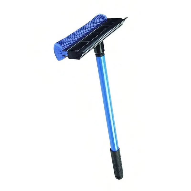 Window Automobile Squeegee Plastic Rubber Nylon Blue Black With Metal Handle With 16IN Handle 8IN Head 1/Each