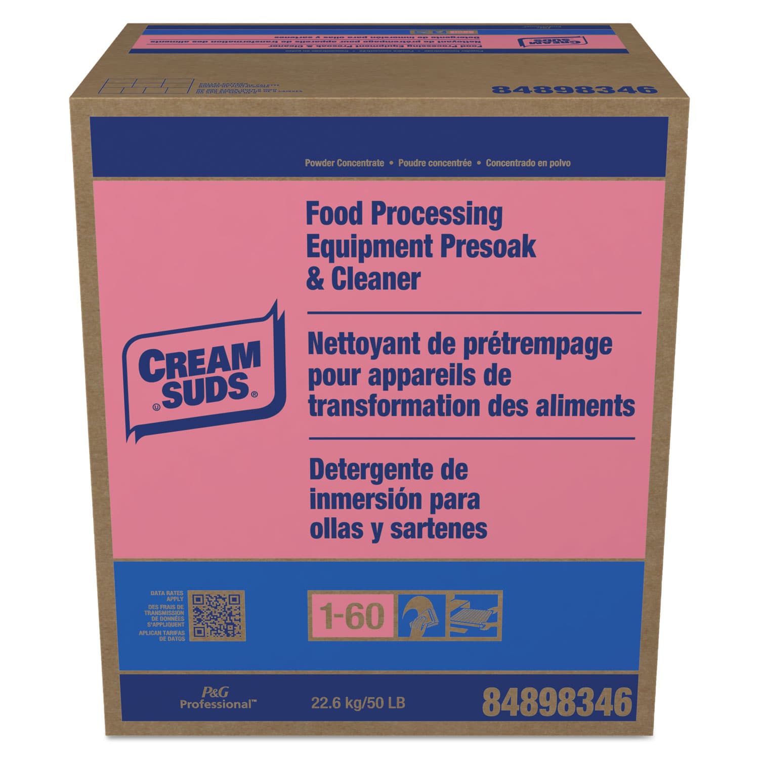 Cream Suds® Baby Powder Pot & Pan Presoak & Detergent 50 LB Powder Phosphates 1/Case