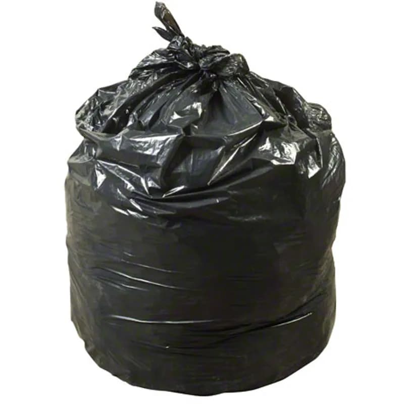 HeRCules Can Liner 43X47 IN 56 GAL Black LDPE .9MIL With Fold Over Closure Coreless Star Seal 20 Count/Pack 5 Packs/Case