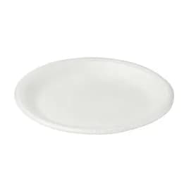 Plate 9 IN Polystyrene Foam White Round 500/Case