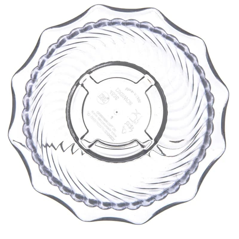 Dinex® Bowl 8 OZ SAN Clear Petal & Tulip 49/Case