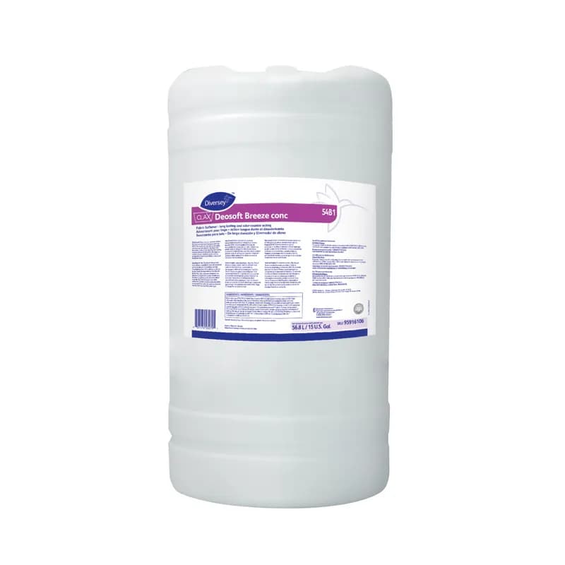 Clax® Deosoft Breeze conc 54B1 Floral Laundry Softener 15 GAL Liquid Concentrate 1/Pail