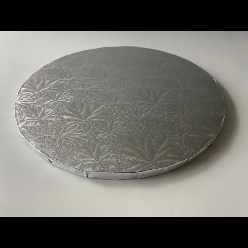 Cake Board 15X0.5 IN Silver Round 12/Case