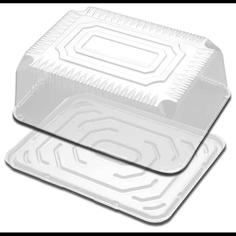 DisplayCake Cake Container & Lid Combo With High Dome Lid 1/4 Size Clear 80/Case
