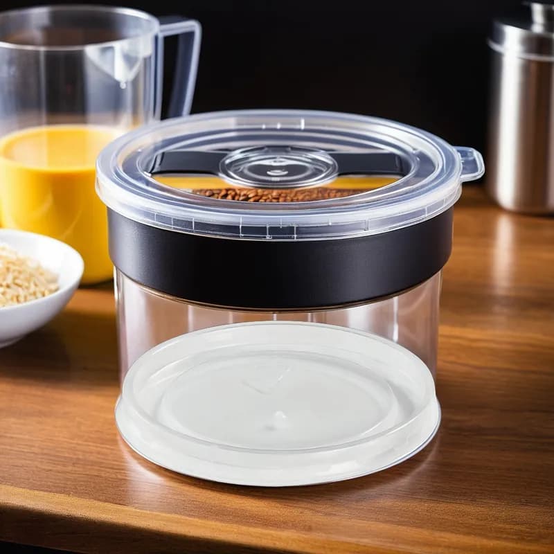 Lid Flat PS Translucent Round For 6-8-10-12-16 OZ Tall Container 1000/Case