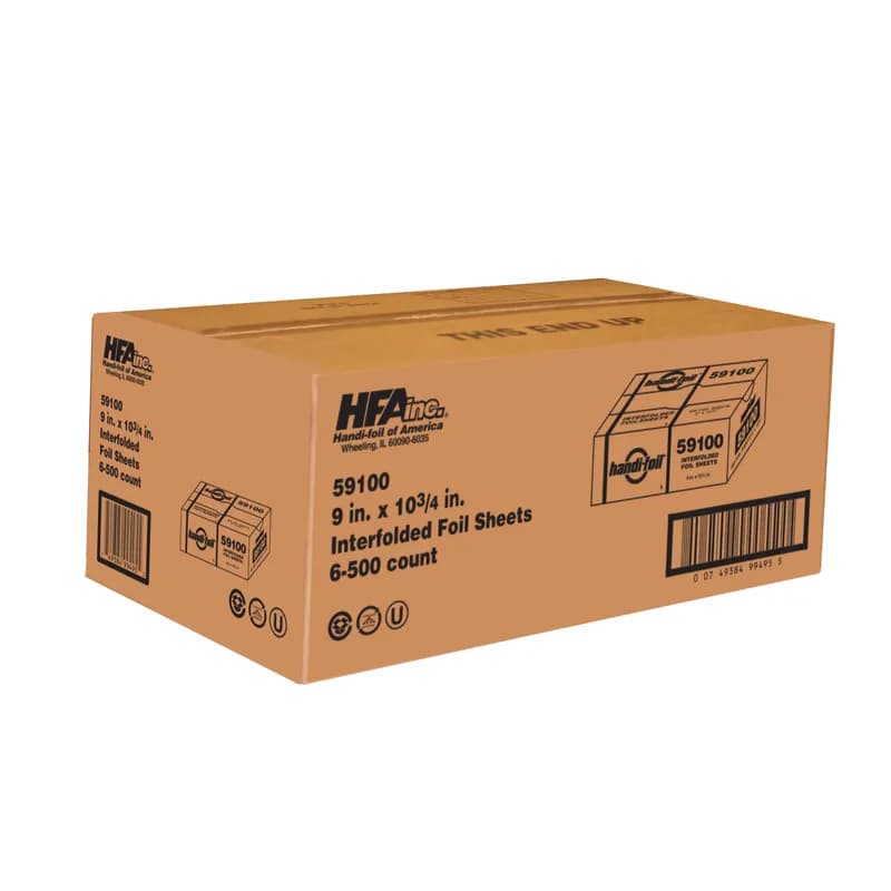 Foil Sheets 9X10.75 IN Aluminum Interfold 3000/Case
