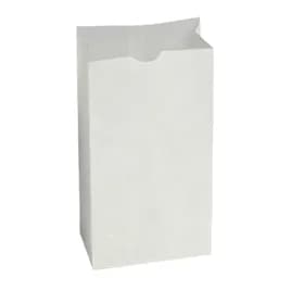 Bag 6X3.5X11 IN Wax Coated Paper White 1000/Case