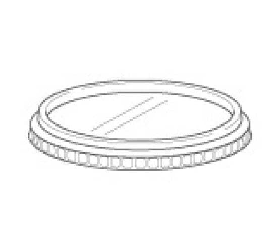 Lid Flat 5.5X0.63 IN APET Clear Round For Deli Container 456/Case