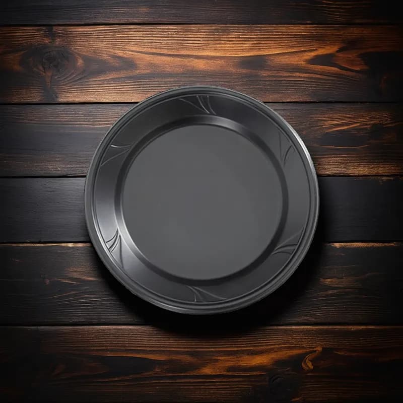 WNA Plate 6 IN PP Black 800/Case