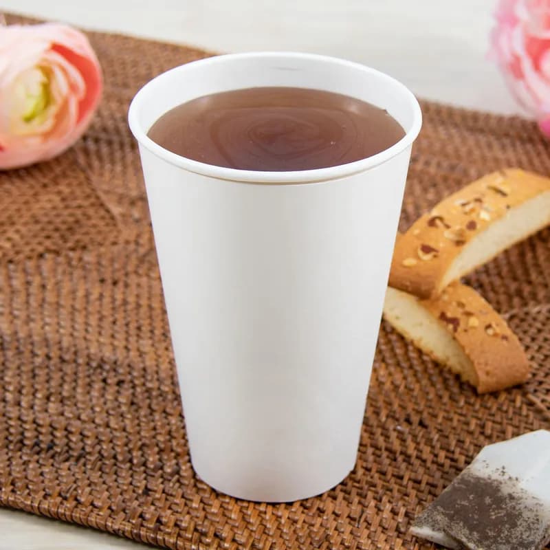 Solo® ThermoGuard® Hot Cup Insulated 16 OZ Double Wall Poly-Coated Paper White 30 Count/Pack 20 Packs/Case