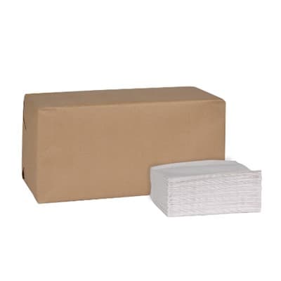 Tork Universal Dispenser Napkins 12X13 IN White Paper Masterfold 1/6 Fold Refill 500 Count/Pack 12 Packs/Case