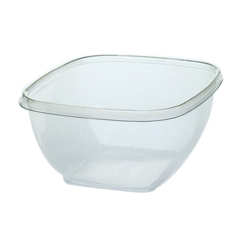 Bowl Large (LG) 64 OZ PET Clear Square 150/Case