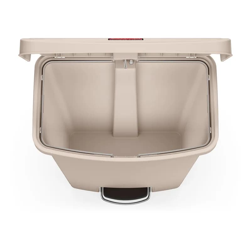 Slim Jim® 1-Stream Trash Can 21.15X14.01X32.73 IN 18 GAL 72 QT Red Resin Slim Step-On 1/Each