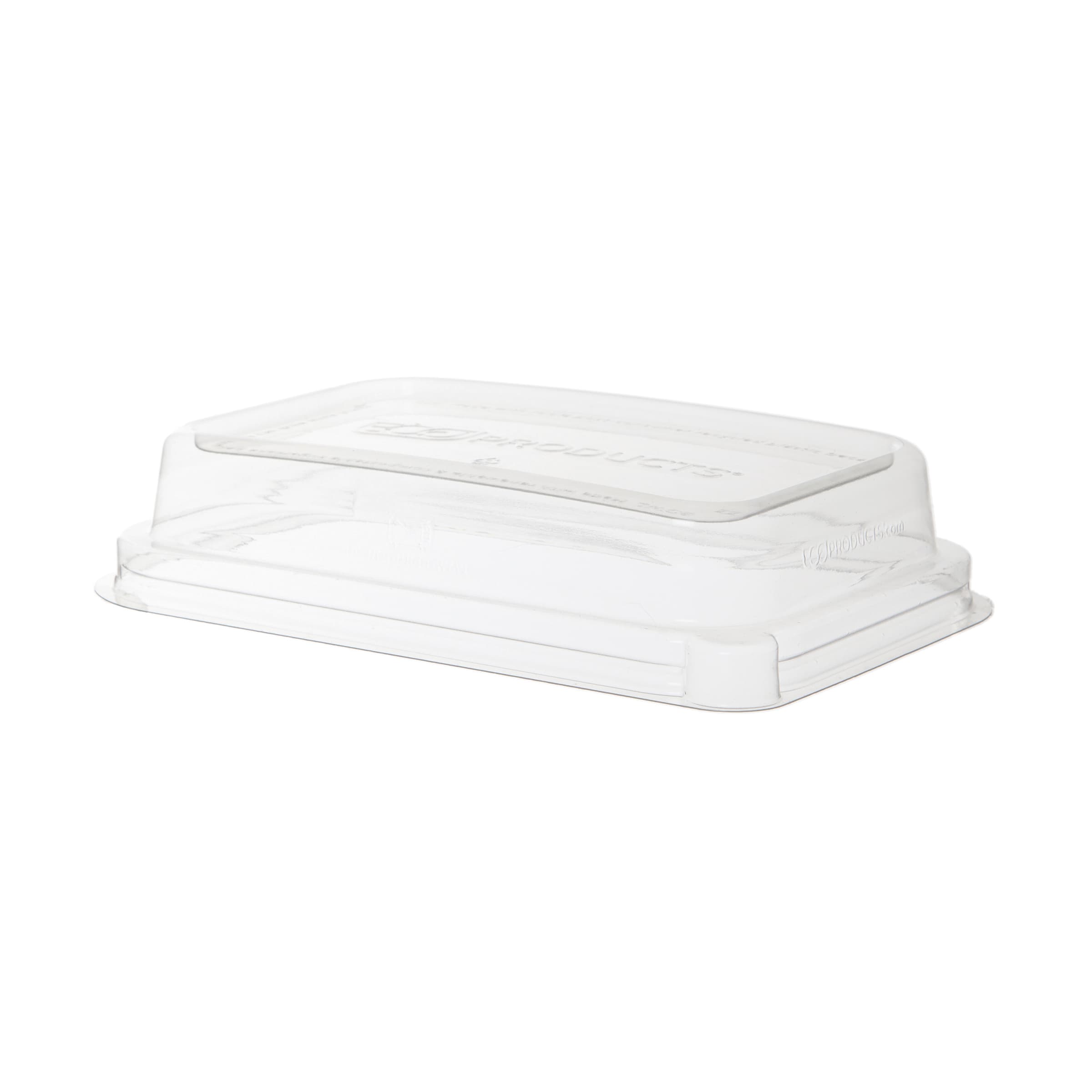 WorldView Lid Dome 7.3X5X1.6 IN RPET Clear Rectangle For 12-16 OZ Container 400/Case