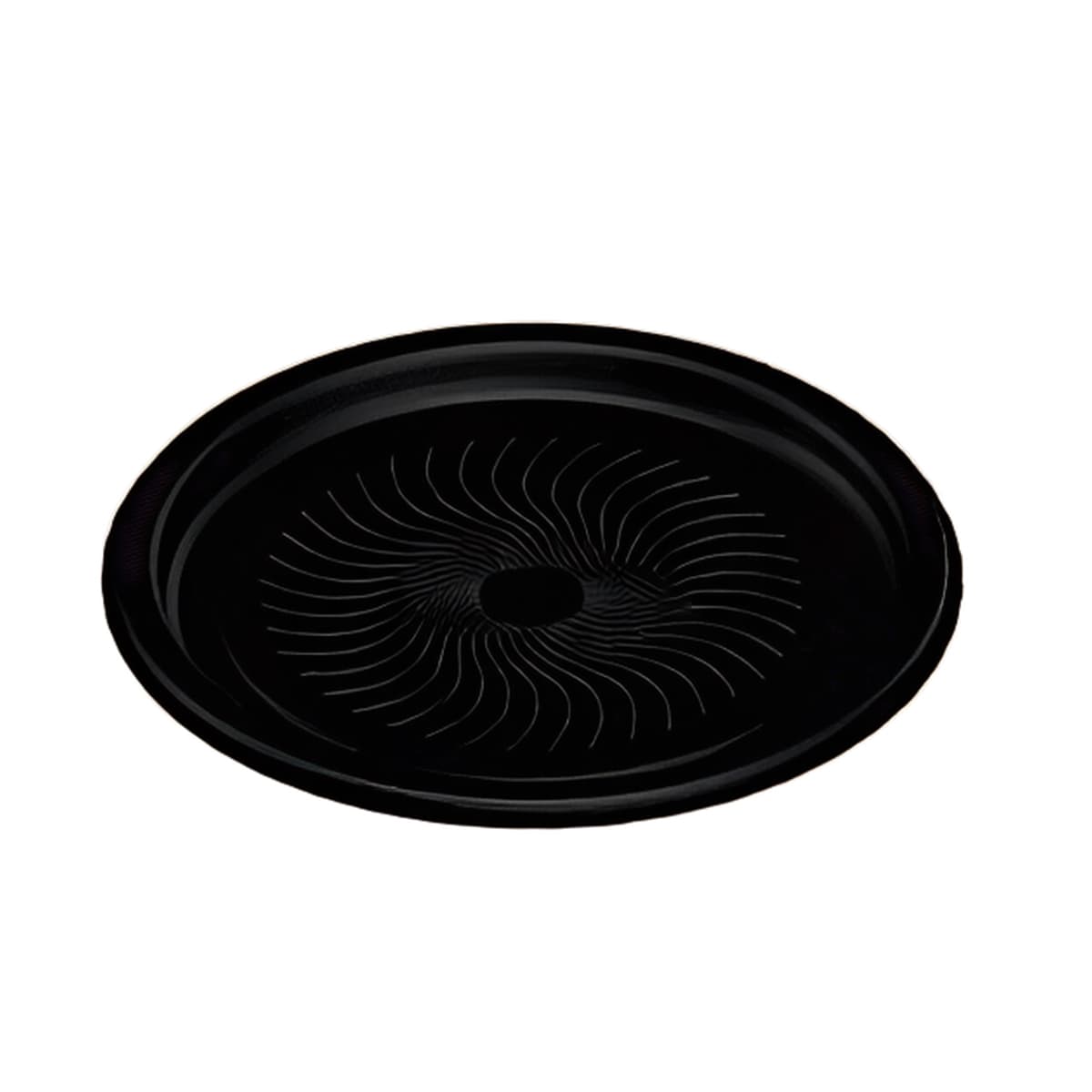 Polar Pak® Ebony Take-Out Container Base 18X1 IN PET Black Round 50/Case