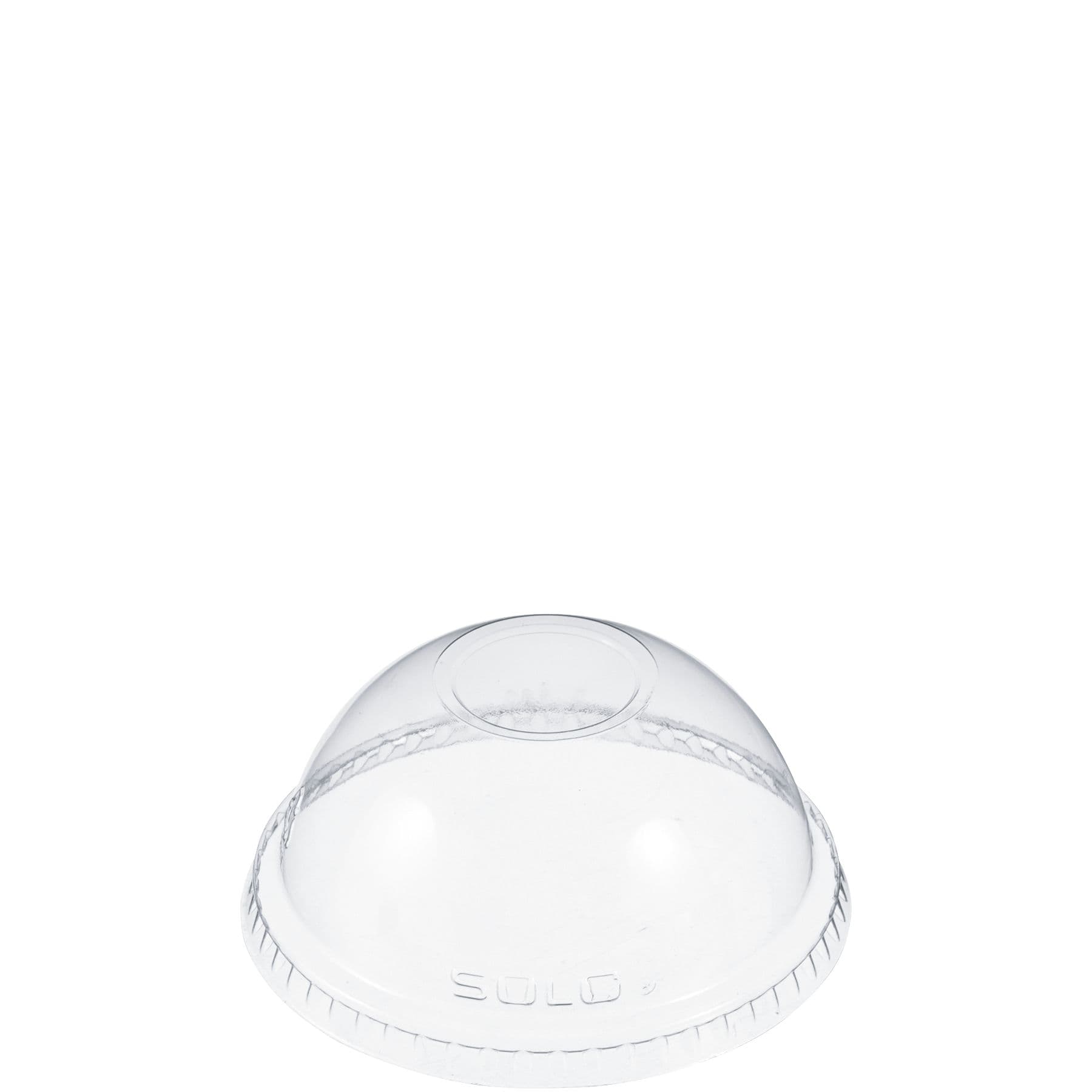 Dart® Lid Dome 3.413X1.552 IN PET Clear For 3.5 OZ Cold Cup No Hole Freezer Safe 100 Count/Pack 10 Packs/Case
