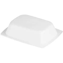 Dinex® Side Dish Take-Out Container Base 5.25X4X1 IN Plastic White Rectangle 1/Case
