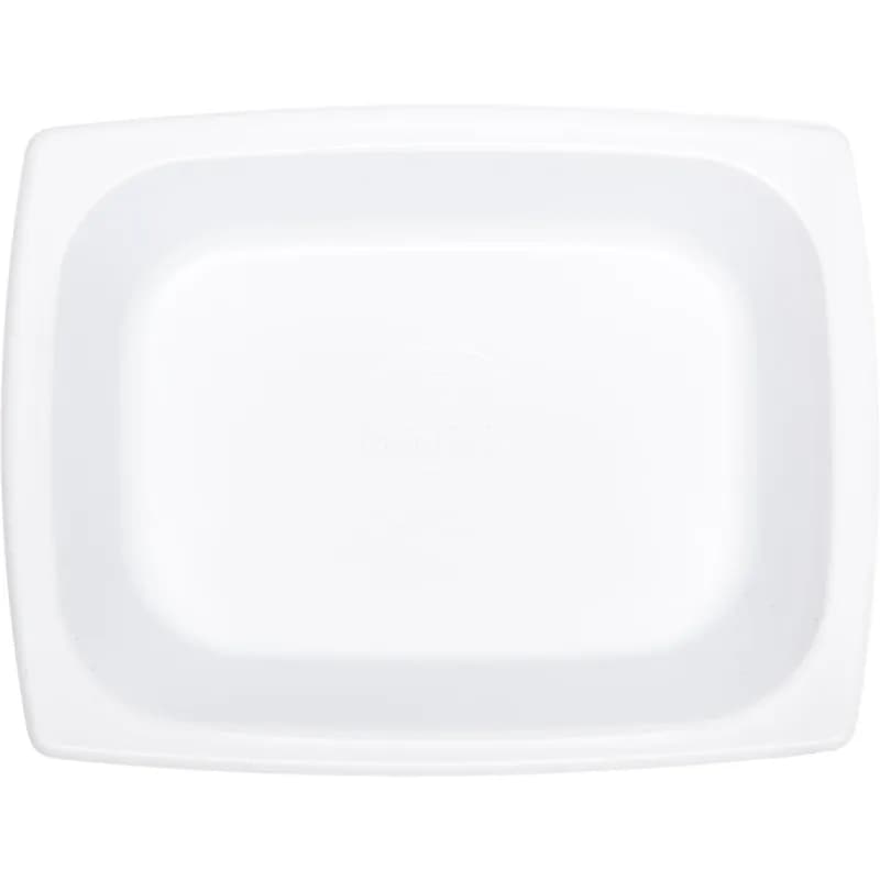 Dinex® Side Dish Take-Out Container Base 5.25X4X1 IN Plastic White Rectangle 1/Case