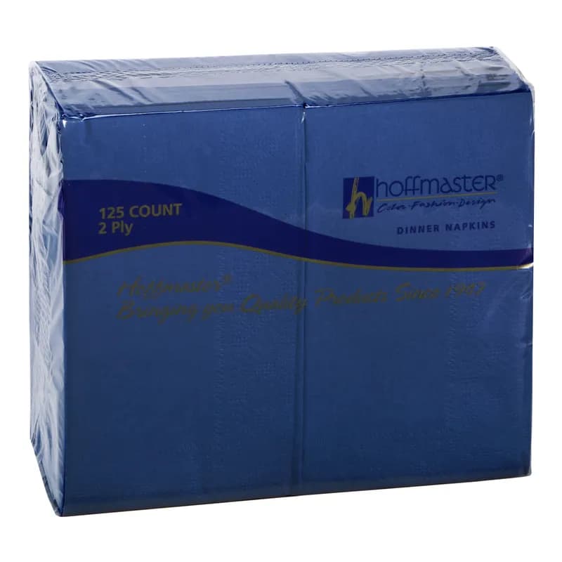 Dinner Napkins 15X17 IN Blue Paper 2PLY 1/8 Fold 1000/Case