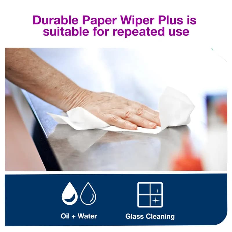 Tork Cleaning Wipe 16.25X9.25 IN Heavy Duty Paper White Interfold Refill 90 Sheets/Pack 10 Packs/Case 900 Count/Case