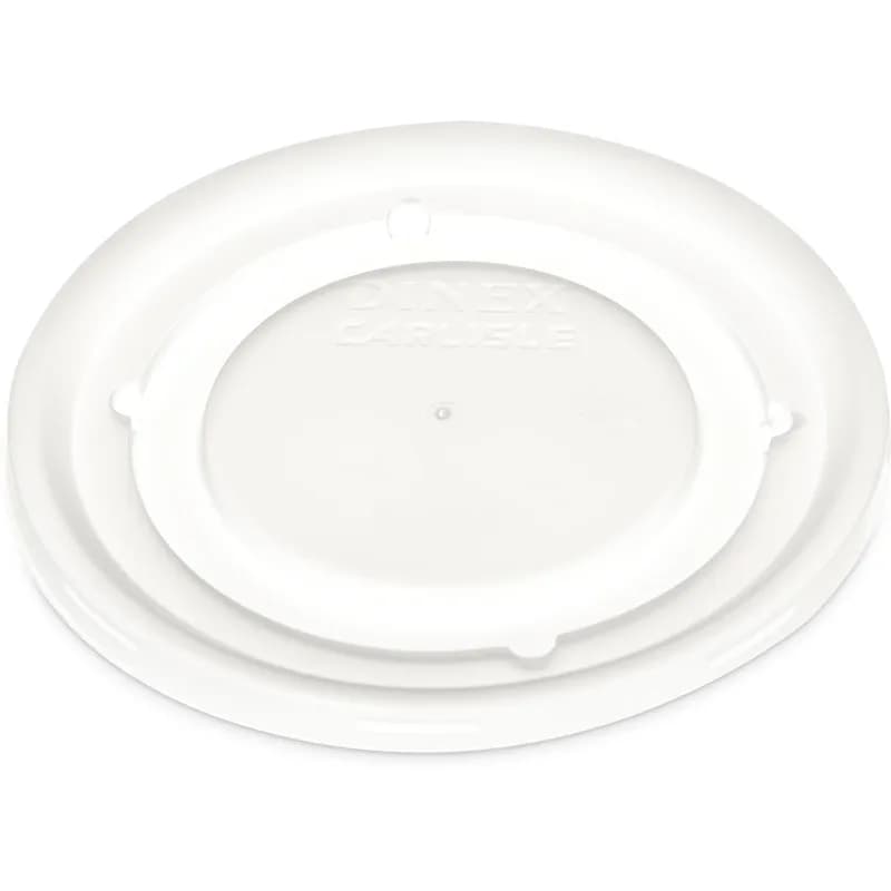 Dinex® Fenwick Lid Flat PS Translucent Round For 9 OZ Bowl 1000/Case