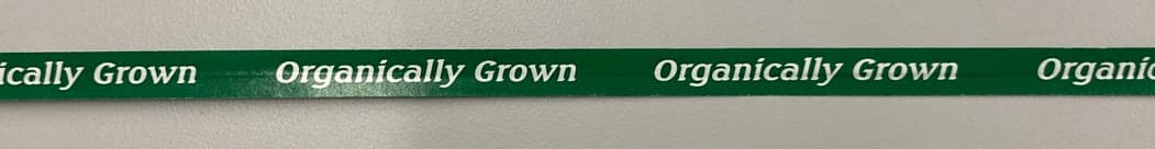 Organic Twist Tie 18X0.375 IN Paper Green White 250/Bundle