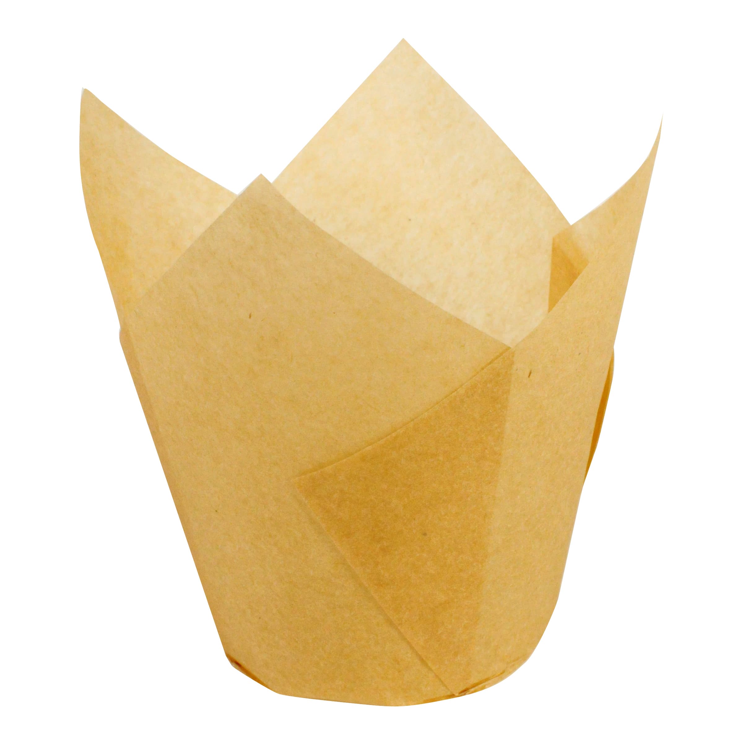 Baking Cup 3.5 IN Paper Natural Petal & Tulip Small Greaseproof 1000/Case