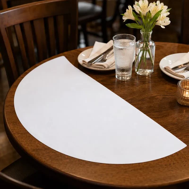 Table Mat 48.5 IN Paper Half Circle 250/Case