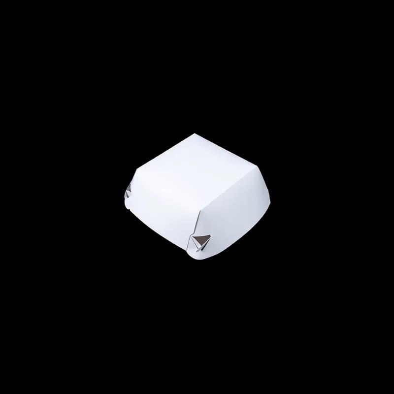Take-Out Box Hinged 4.375X4.375X3.375 IN Paperboard White 500/Case