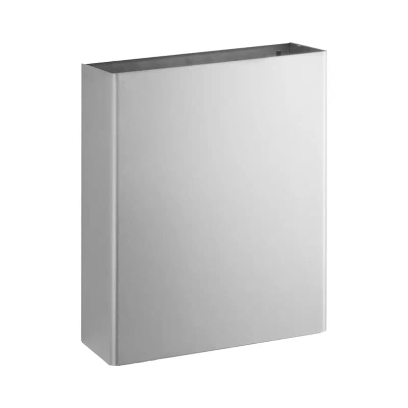 Trash Can 6.4 GAL 24.2 L Stainless Steel Surface Mounted Open Top 1/Each