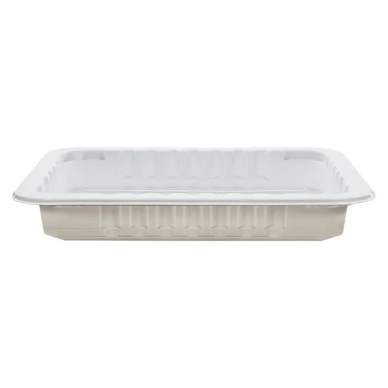 Meat Tray 8.75X6.72X1.2 IN 1 Compartment PP White Rectangle High Barrier 4200/Skid