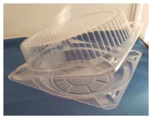 Creme & Meringue Pie Hinged Container 9X3.75 IN Clear Deep 250/Case