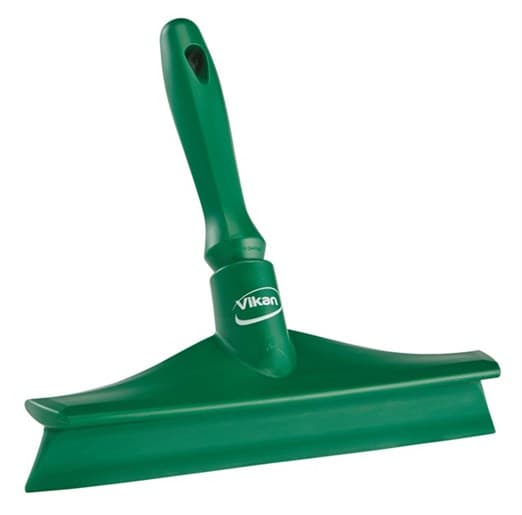 Vikan® Squeegee 9.6X2X4.1 IN Polypropylene (PP) Thermoplastic Elastomers (TPE) Rubber Green Single Blade 1/Each