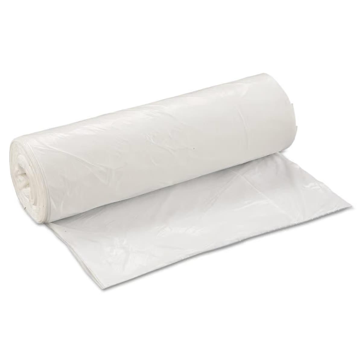 Steel-Flex Can Liner 40X46 IN 45 GAL White Super Hexene Resin LLDPE .74MIL Coreless Star Seal 25 Count/Pack 4 Packs/Case