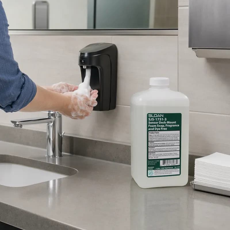 Hand Soap Foam 1000 mL Fragrance Free Clear Foaming 6/Case