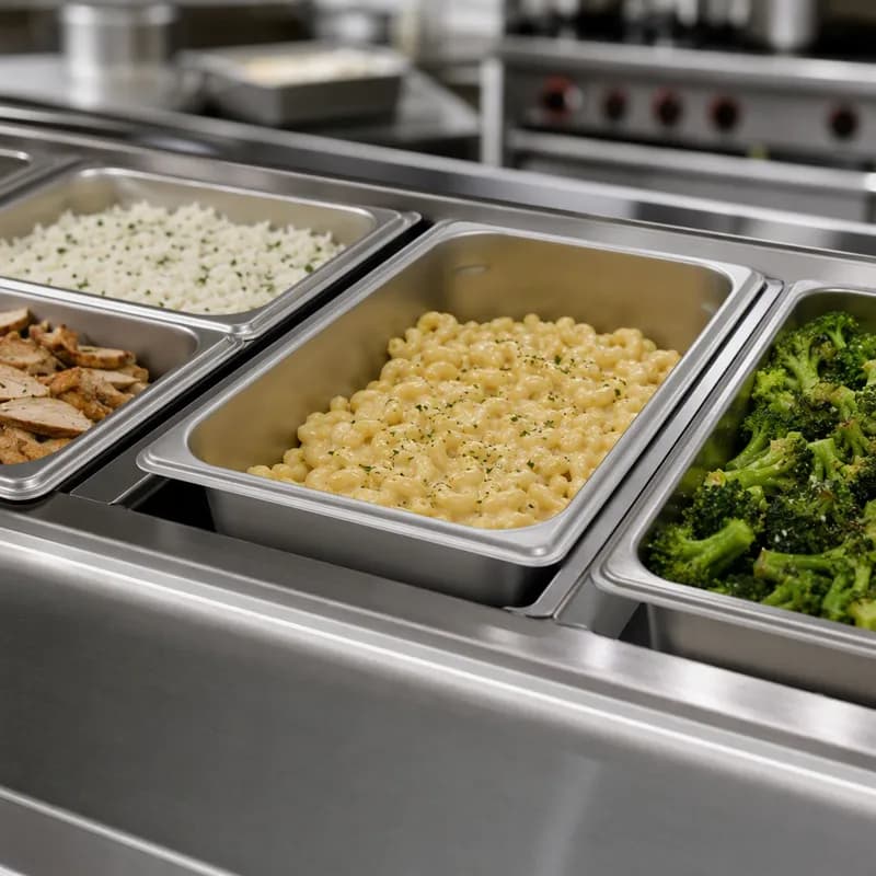 Steam Table Pan 1/3 Size 6 IN Stainless Steel Silver 1/Each