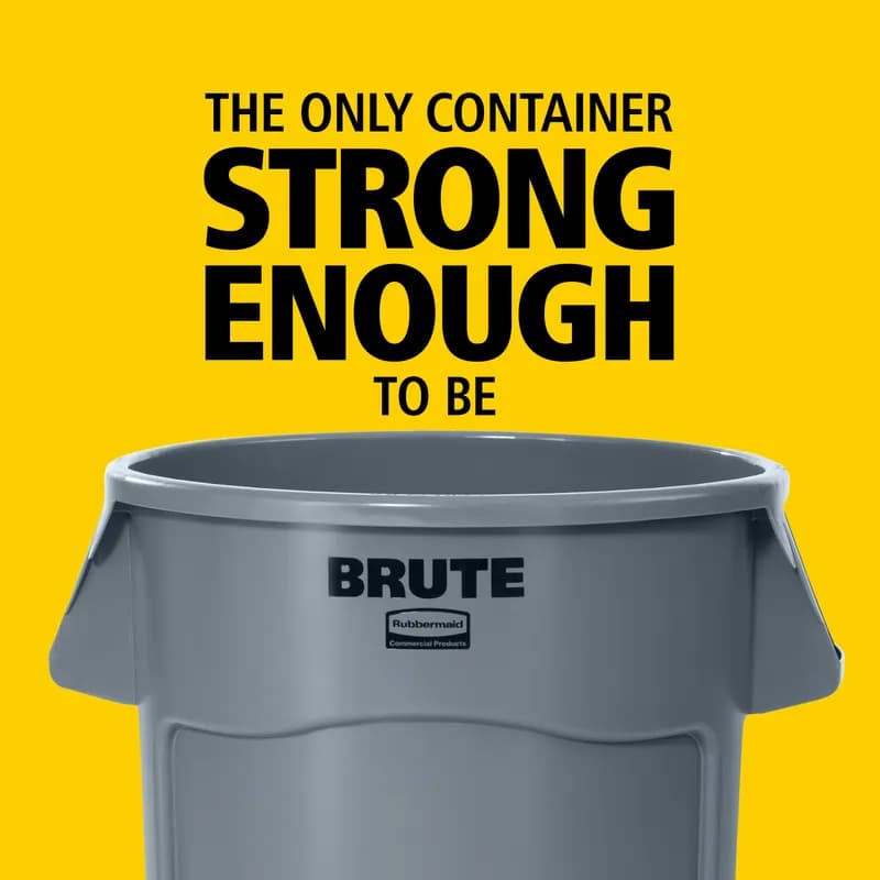 Brute® 1-Stream Recycling Bin 25.98X21.92X27.25 IN 32 GAL Blue Resin Food Safe 1/Each