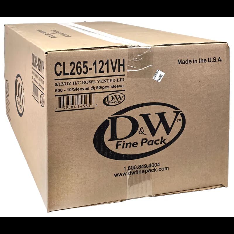 Lid 4X8 IN PS Clear Round For 12 OZ Bowl 500/Case