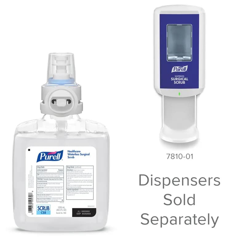 Purell® Hand Cleaner 1200 mL 5.18X3.45X7.3 IN Fragrance Free Waterless Surgical For CS8 2/Case