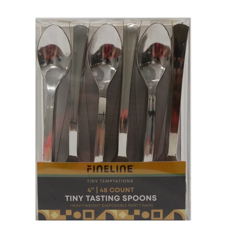 Spoon 4 IN Plastic Silver 960/Case