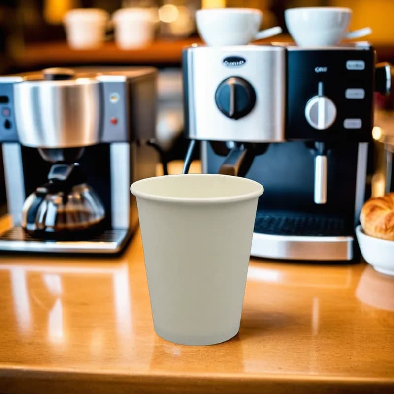 Carte Blanc Hot Cup 8 OZ Paper White 1000/Case